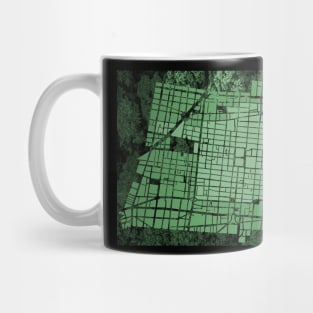 mexico city map of downtown in ecopop urban landscape pattern art Mug